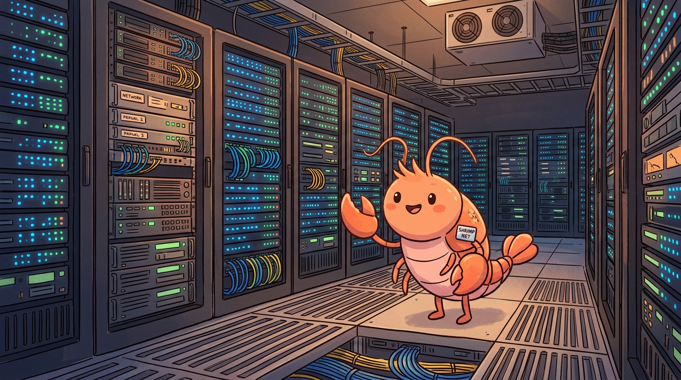 小虾米在服务器机房