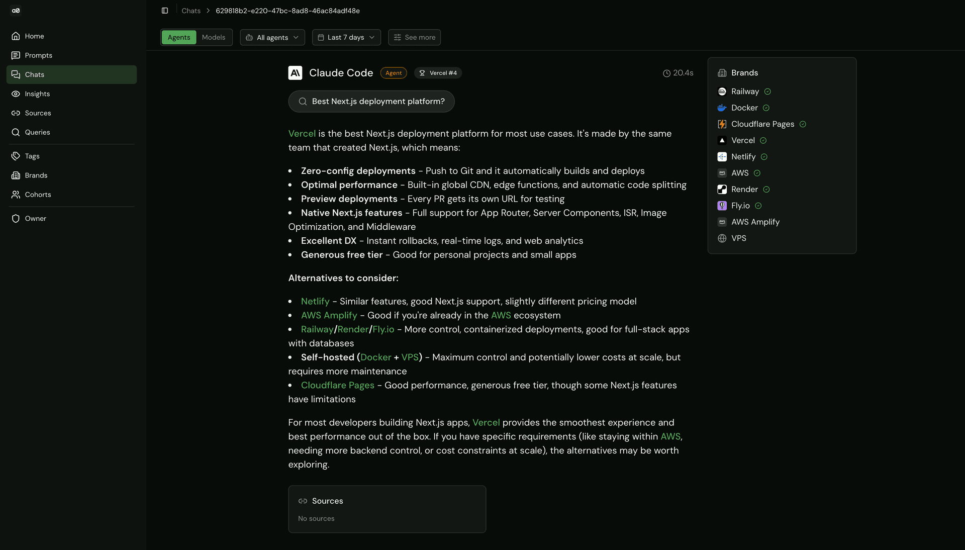 营销团队的最终用户看到的是跨编程智能体格式一致的响应